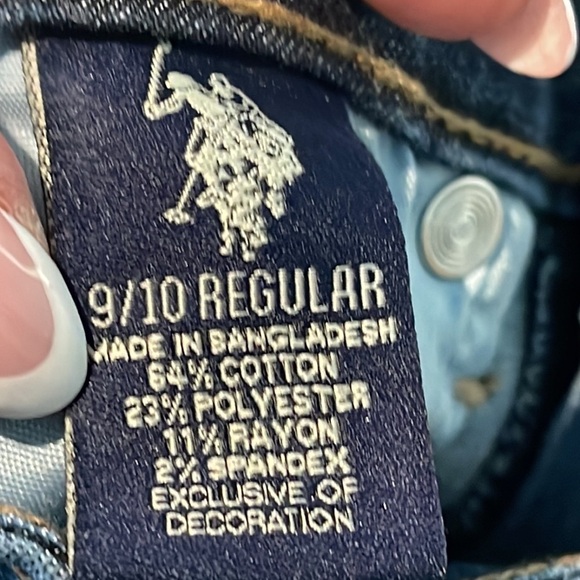 US POLO ASSOC. BUTTON FLY HIGH RISE JEGGING JEANS SIZE 9/10 - Picture 11 of 12